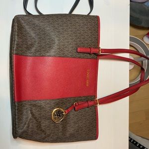 Michael Kors bag red and brown